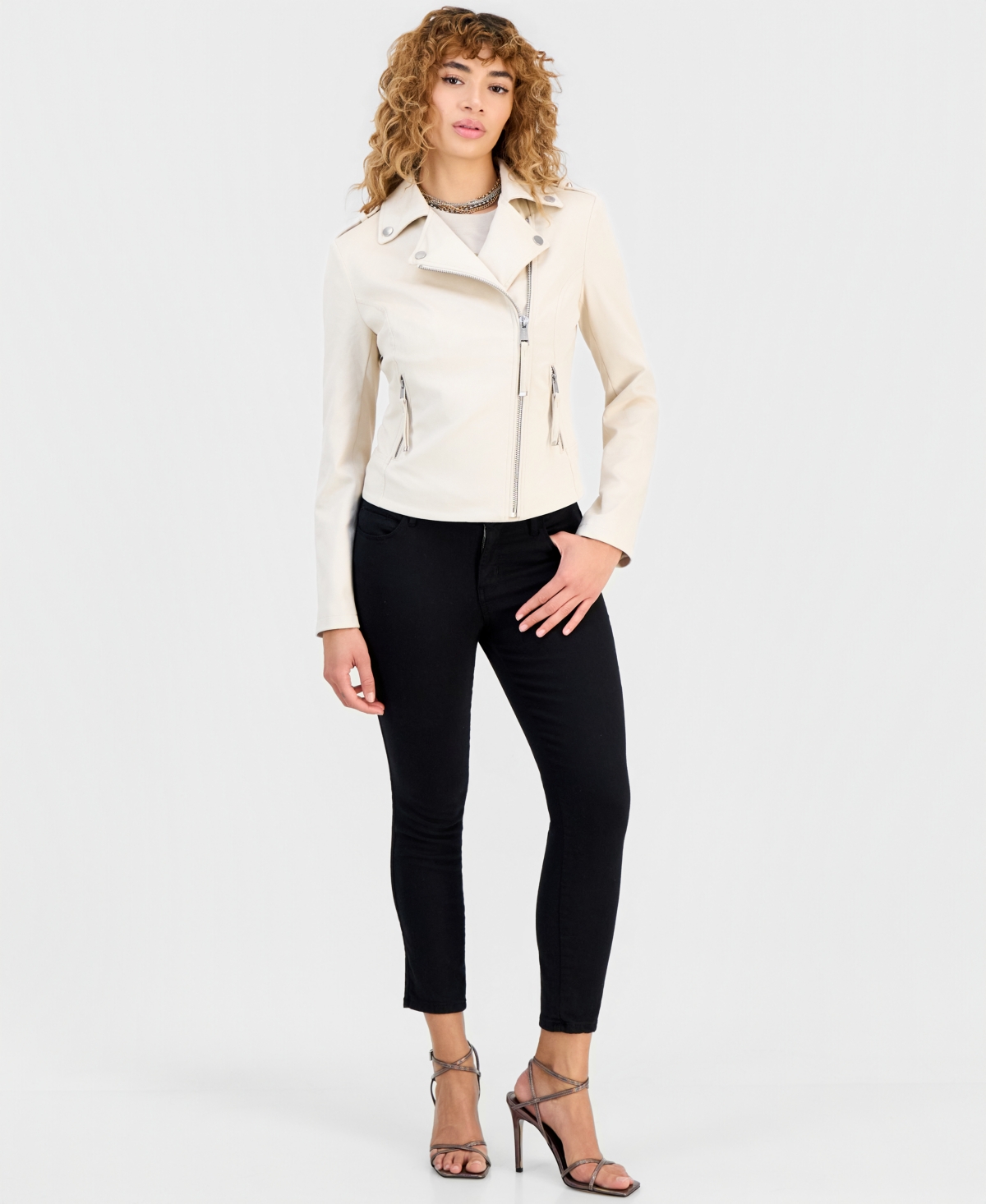 Guess Women's New Monica Faux-Suede Moto Jacket