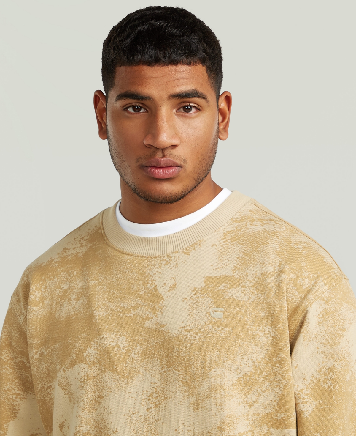 G-Star Raw Men's Printed Crewneck Sweater