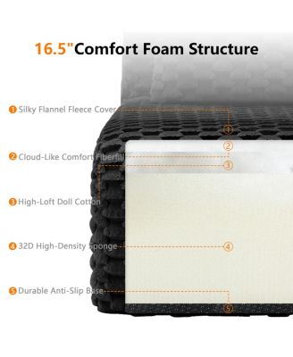  Modern U-Shaped Flannelette Sectional Sofa
