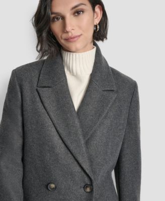 Women's Double-Breasted Notch Collar Coat