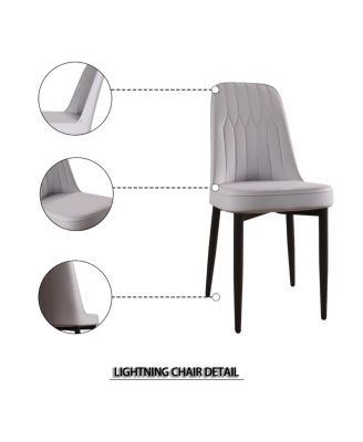 PU Leather Dining Chairs (Set of 4)