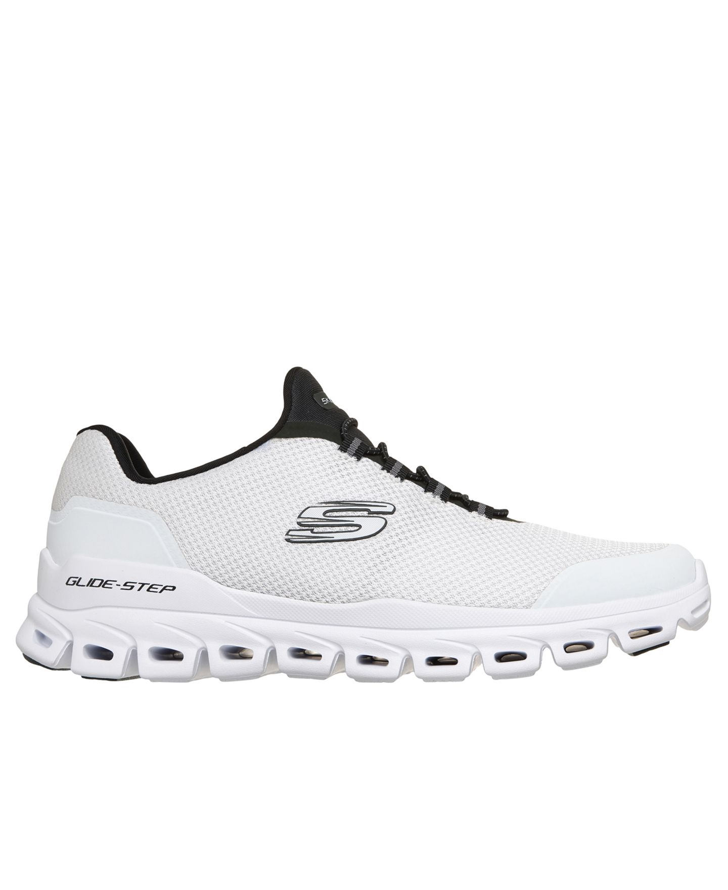 Мужские кроссовки Skechers Glide-Step - Noltek Casual Athletic, цвет: Белый / Чёрный — фото 2