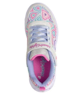 Little Girls Heart Lights - Boogie Love Stay-Put Light-Up Casual Sneakers from Finish Line