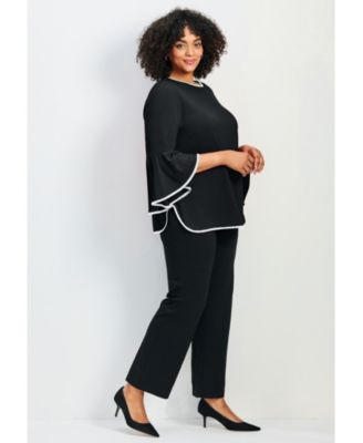 Women's Ivana Contrast Bell Sleeve Top