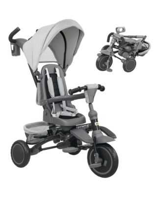 6 in 1 Kids Tricycle with Adjustable Push Handle for 1-5 Years