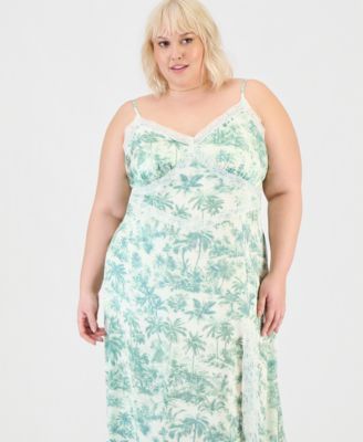 plus size green slip dress Plus Size Satin Wedding Guest Dress with Slit