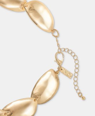 Sculptural Disc Collar Necklace, 16" + 3" extender