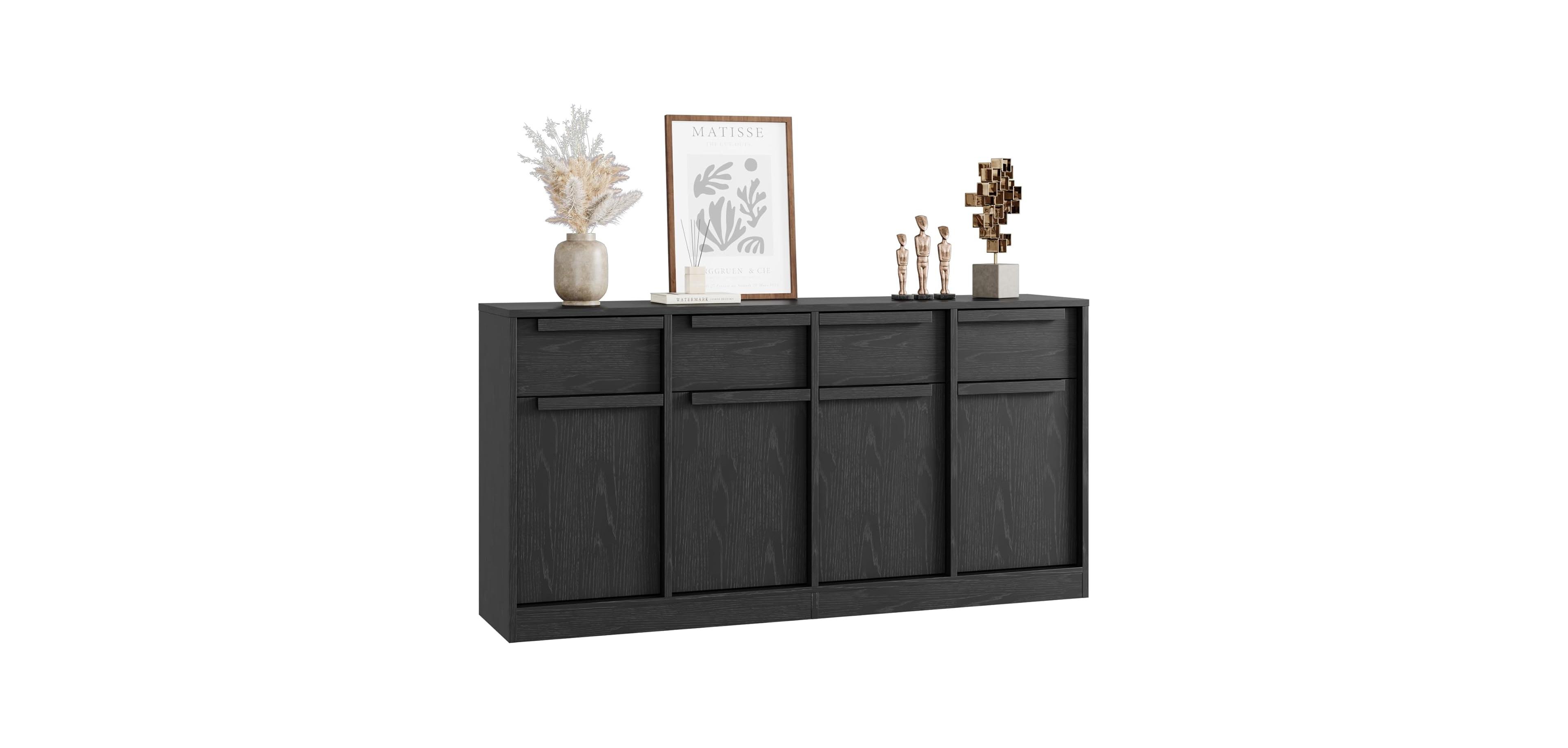 gaomon 62.4" Sideboard Buffet Cabinet with 4 Drawers