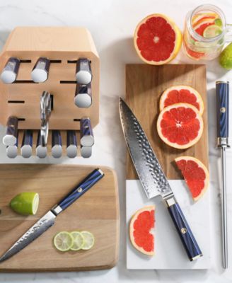 Kita Series Steel 17-Pc. Knife Block Set