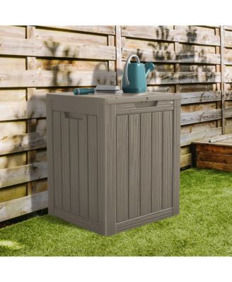 28 Gallon Waterproof Outdoor Resin Storage Patio Boxes