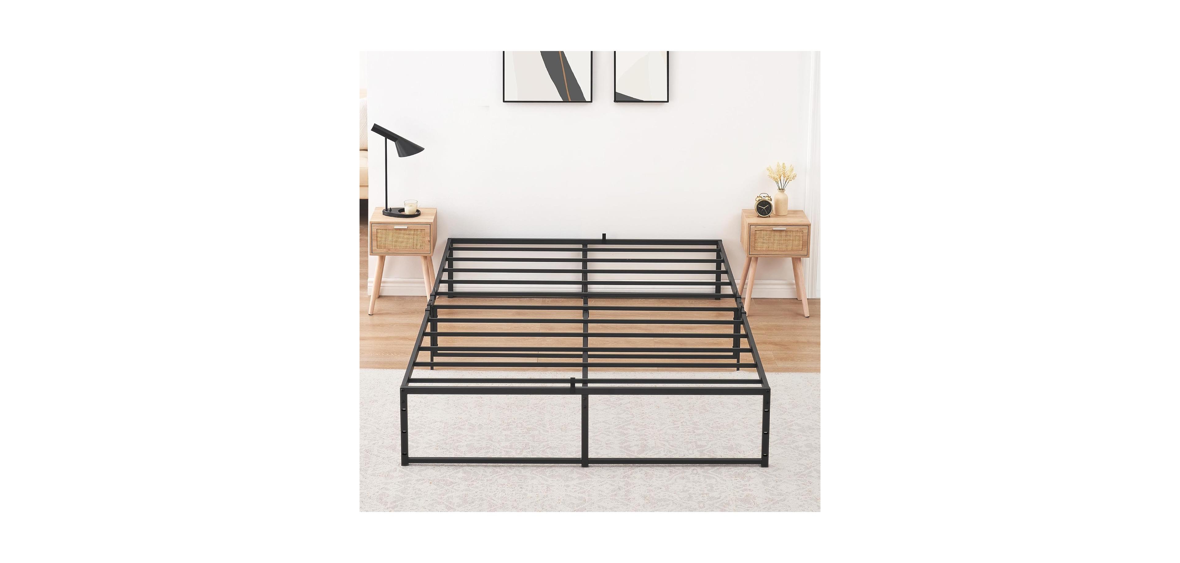 gaomon Metal Platform Bed Frame with Storage, Heavy Duty Bed Frame
