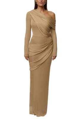 Women's Opulent Metallic Maxi Skirt