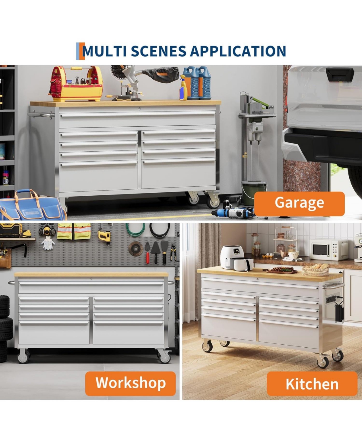 gaomon 72" Tool Chest Storage Cabinet