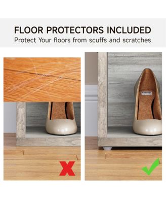 Shoe Storage Bench, 10 Cubbies Storage Organizer with Cushion, Adjustable Shelves, Accessories Bag, 3-Tier Entryway Shoe Storage