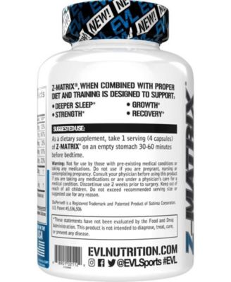 Magnesium and Zinc Post Workout Supplement ZMatrix Zinc Magnesium Aspartate Muscle Recovery Supplement for Sleep Support and Muscle Health 240ct