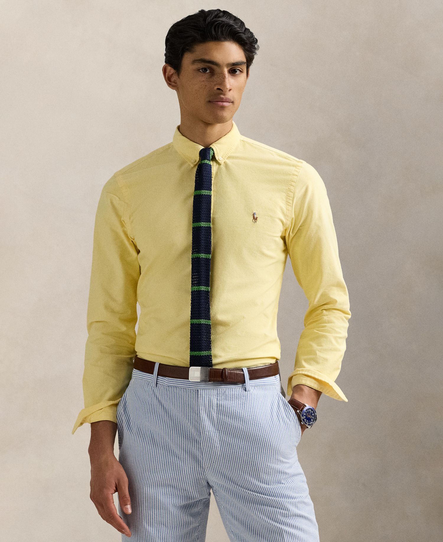 Men's Long-Sleeve Oxford Shirt
