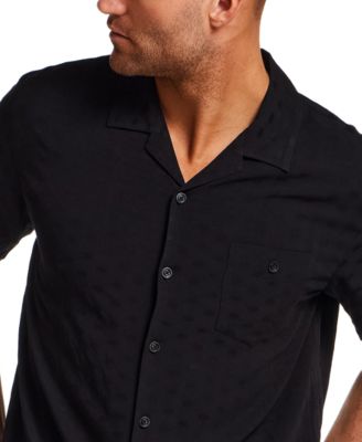 Men's Short-Sleeve Dobby Camp Collar Shirt