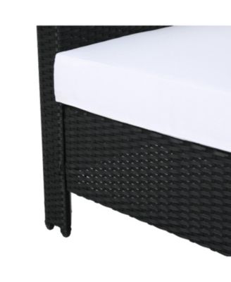 Wicker Club Chairs with Water-Resistant Cushions