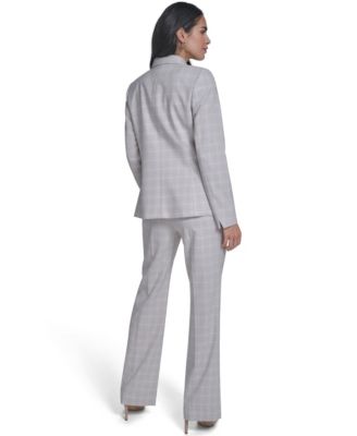 Women's Windowpane Double-Breasted Jacket