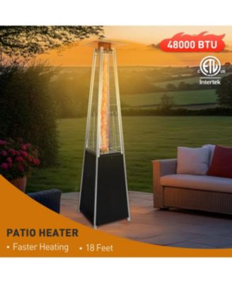 Patio Heater 48, 000 BTU Propane with Wheels & Cover