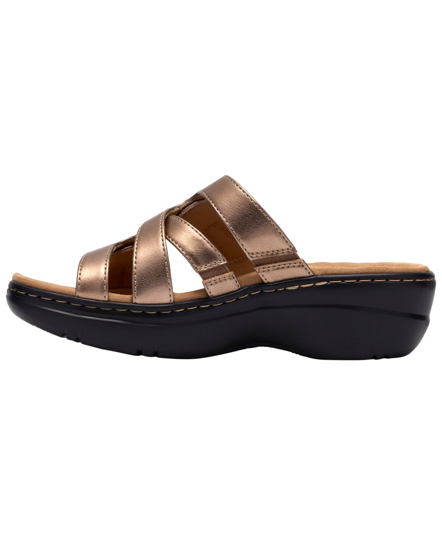 Женские сандалии Clarks Collection Merliah2 Cove Round Toe, цвет: Золотой металлик — фото 8