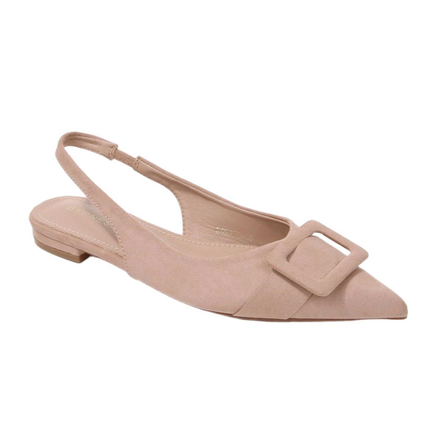 Women's Rossana Slingback Flats with Ornamental Buckle