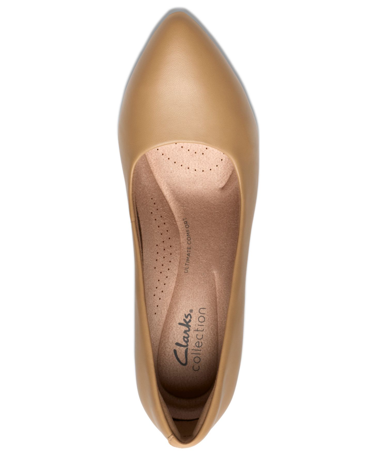 Женские туфли Clarks Collection Tammitha Eve Dress Pumps, цвет: Бежевый кожаный — фото 4