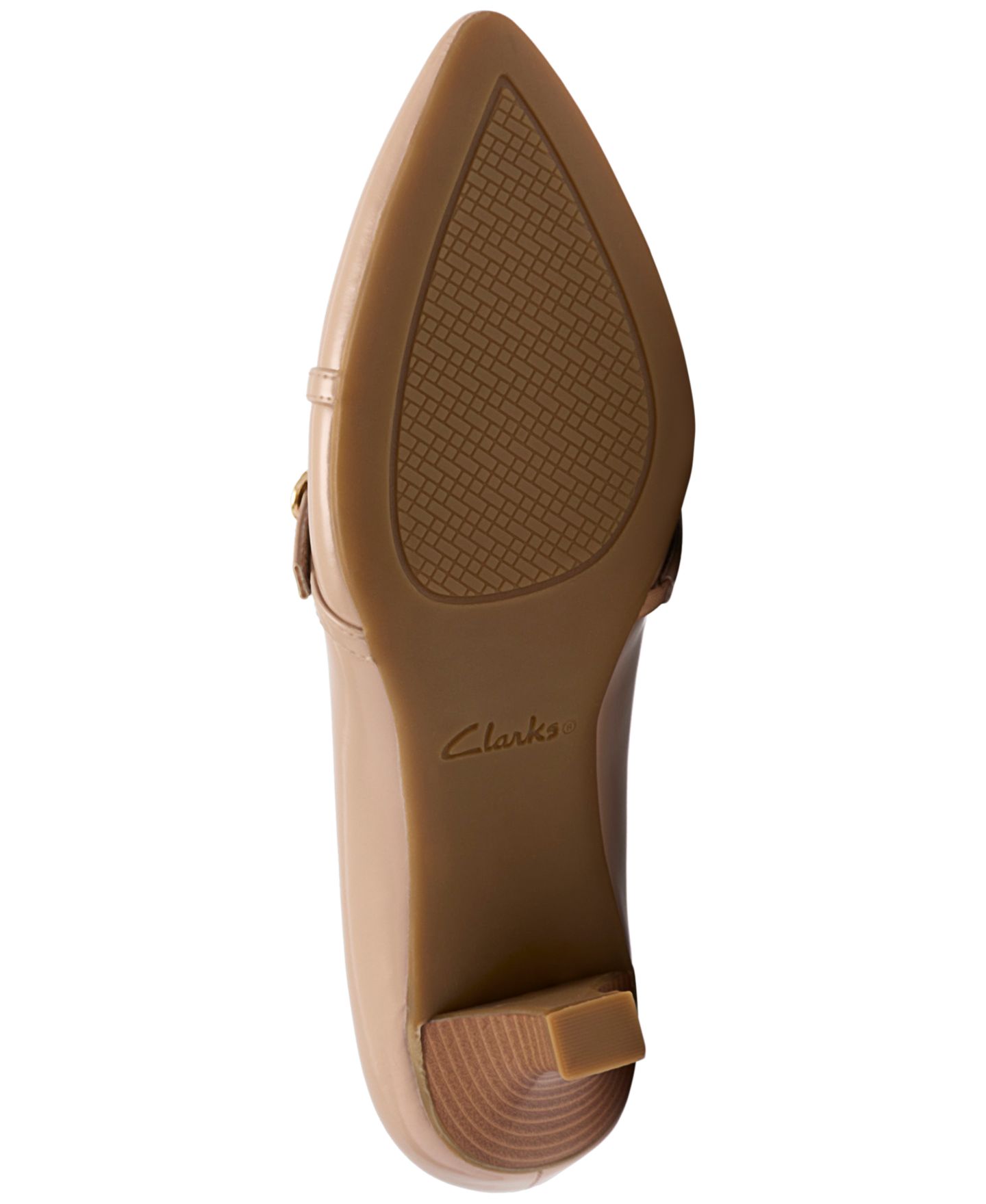 Женские туфли Clarks Collection Kepley Star Kitten Heel Dress Pumps, цвет: Бежевый кожаный — фото 5