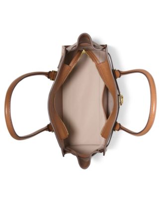 Michael Kors Hamilton Moderne Medium Leather slim shoulder Satchel Handbag