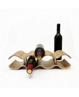 Natural Wood Wine Rack for 7 Bottles - Elegant Design, Easy Assembly
