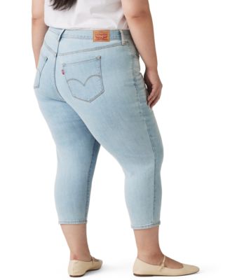 Plus Size 311 Shaping Skinny Capri Jeans