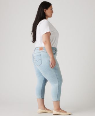 Plus Size 311 Shaping Skinny Capri Jeans