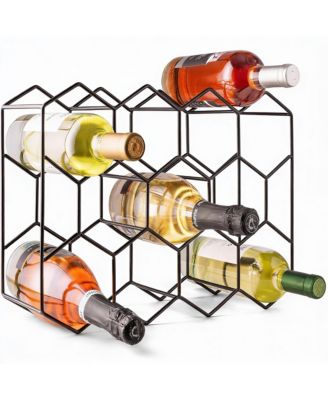Modern 14-Bottle Wine Rack, 3-Tier, Rust-Resistant, Durable