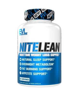 Evlution Nutrition Night Time Fat Burner Appetite Suppressant for Weight Loss Diet Pills | Metabolism Booster for Weight Loss for Women & Men