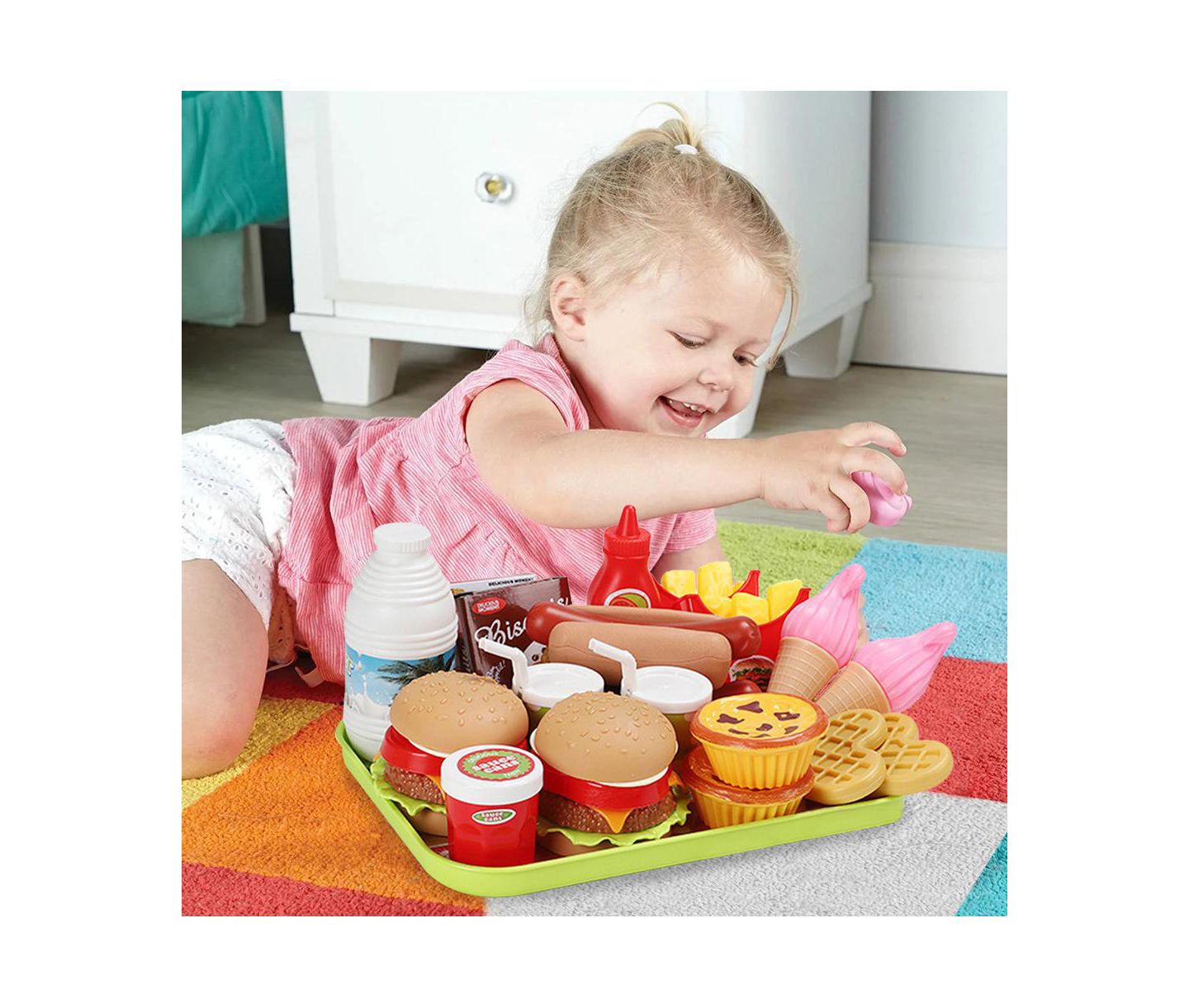 Детские игрушки Bruce & Shark Fast Food 30-Piece Play Set, от 3 лет — фото 2