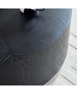 Streamdale Compact Modern Coffee Table with Sturdy Pedestal Base