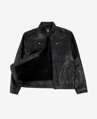 Boy's PU Jacket With Lining