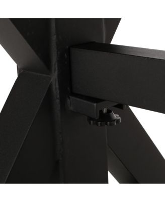  Outdoor Dining Table, Antique Matte Black