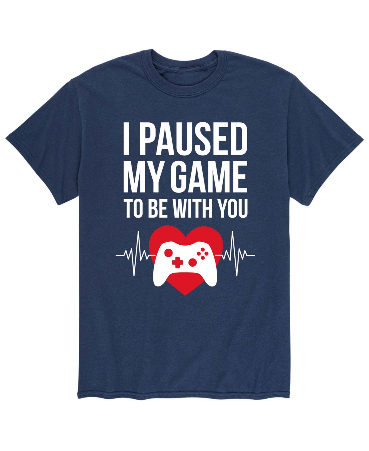 Airwaves Men's Valentines Day Short Sleeve T-shirt - Navy