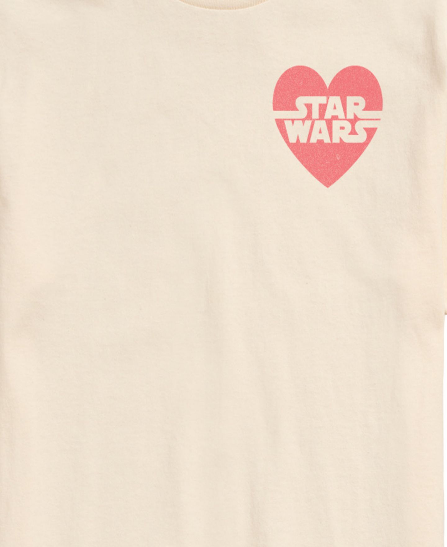 Мужская футболка AIRWAVES Star Wars Valentines Heart Printed Short-Sleeve Graphic, цвет: Кремовый — фото 3