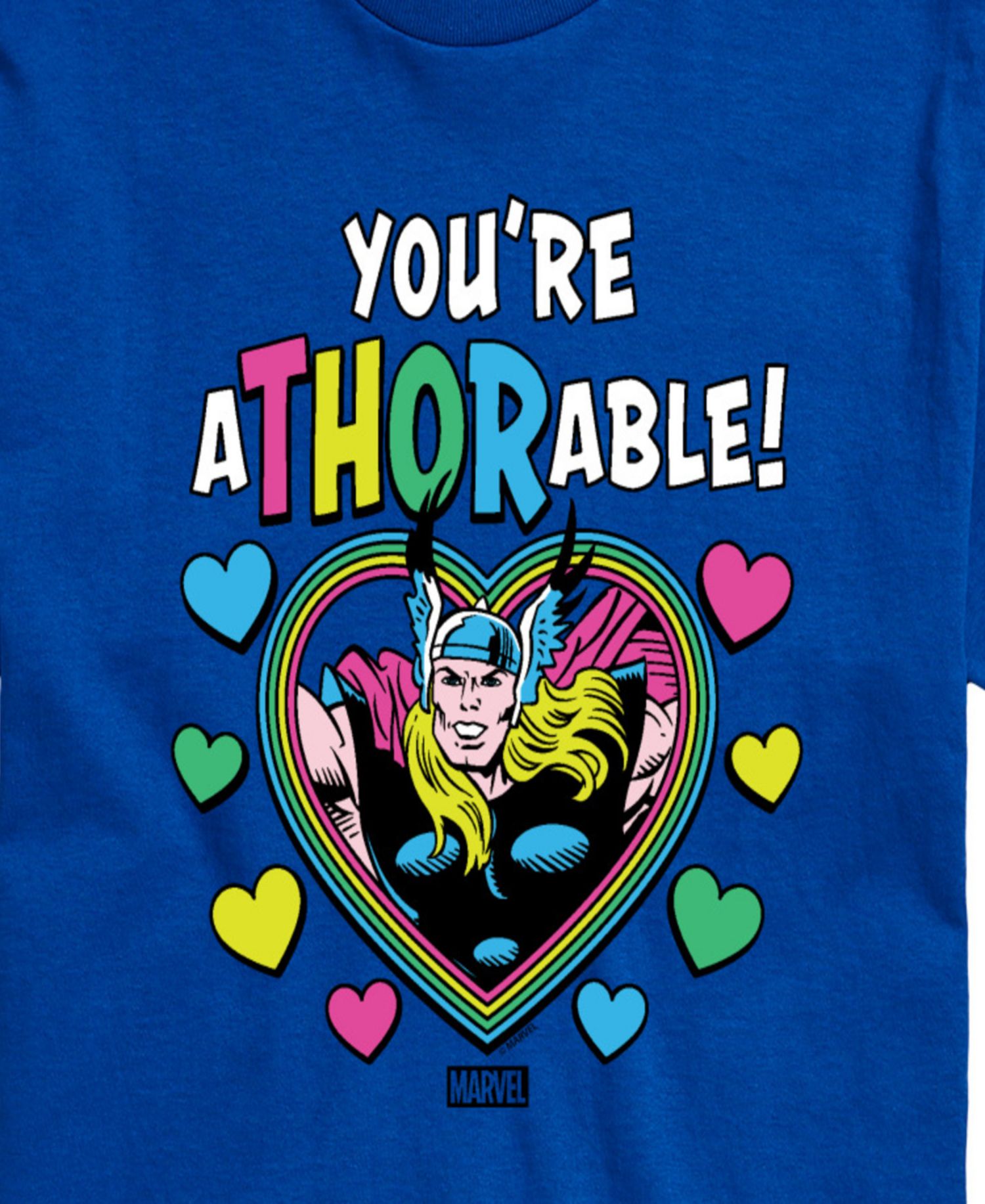 Men's Thor You're Athorable Printed Short-Sleeve Graphic T-Shirt