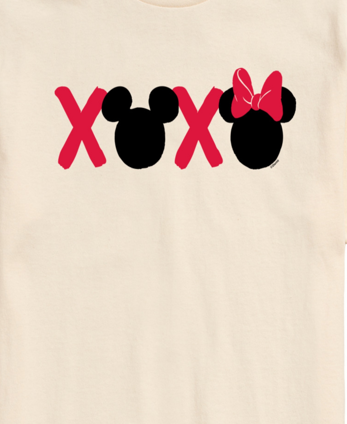 Airwaves Men's Disney Mickey Minnie Heads Xoxo Printed Short-Sleeve Graphic T-Shirt