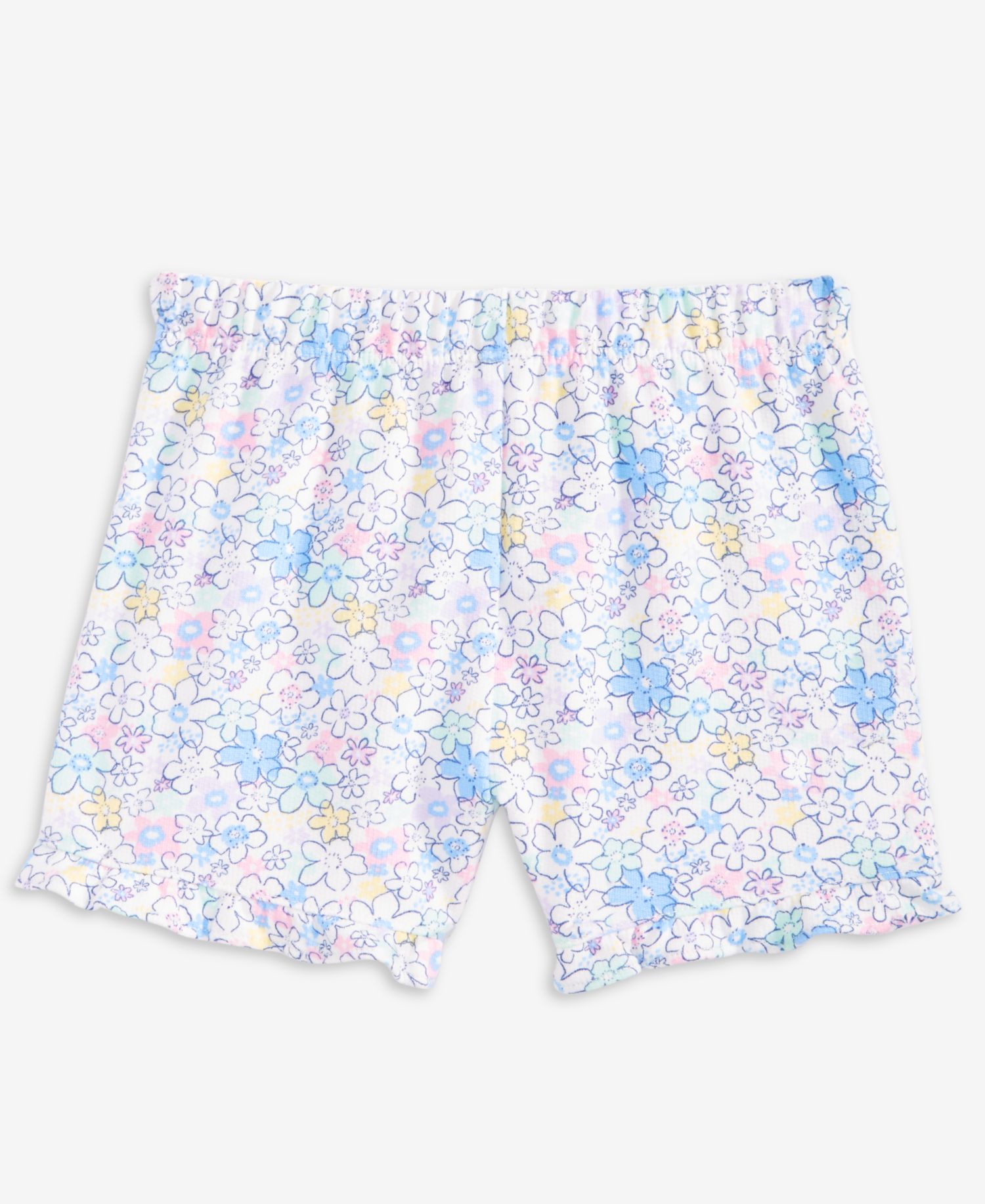 Baby Girls' 3M-24M Mix and Match French Terry Floral-Print Shorts
