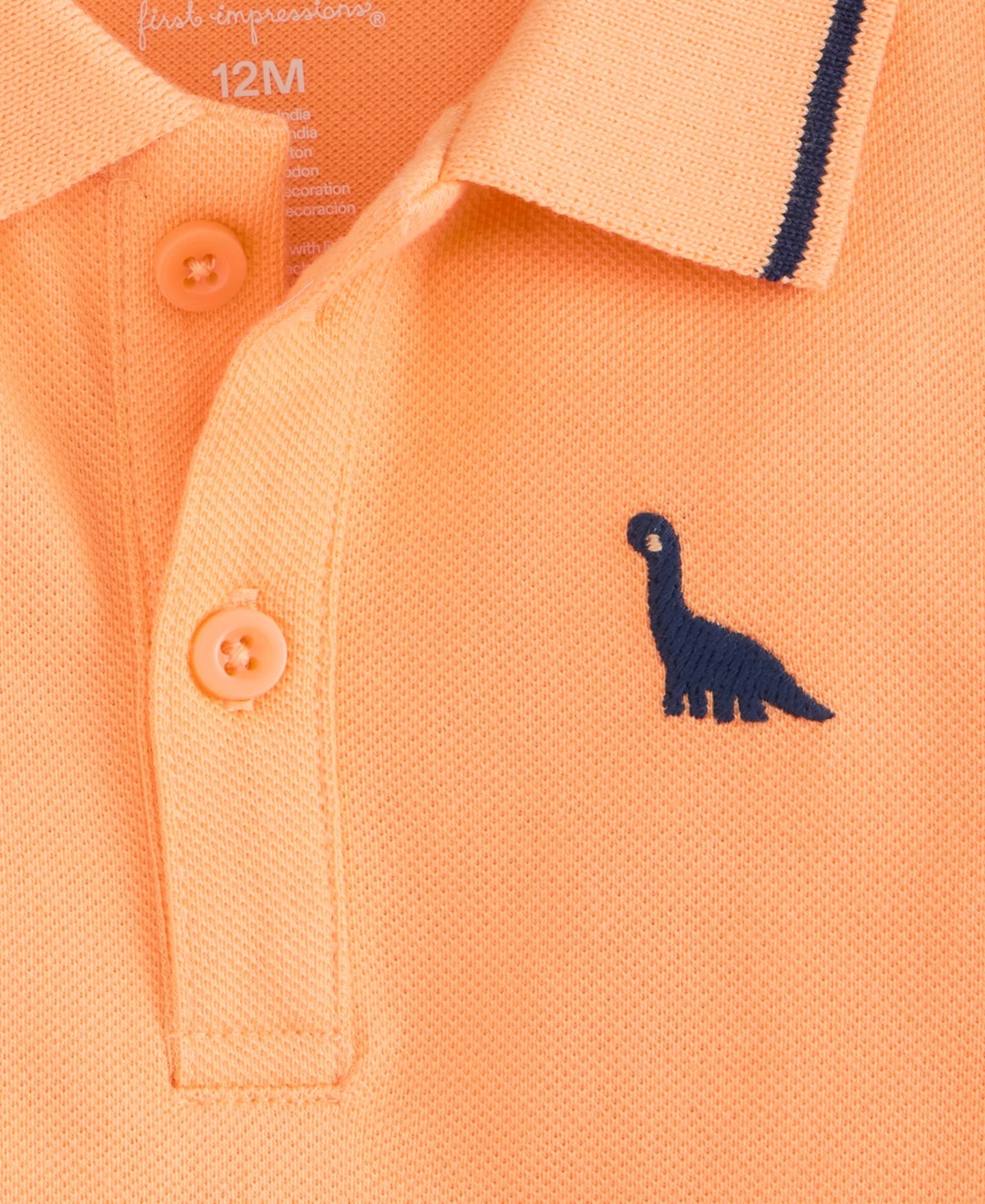 Комбинезон First Impressions Mini Dino Romper для мальчиков-малышей, цвет: Персиковый — фото 3