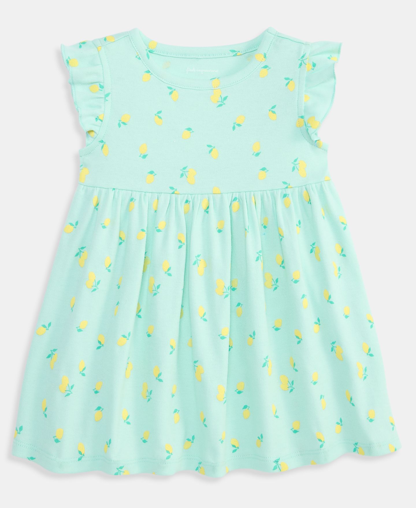 Платье First Impressions Mix and Match Lemon Toss Printed Dress для девочек-малышей — фото 1