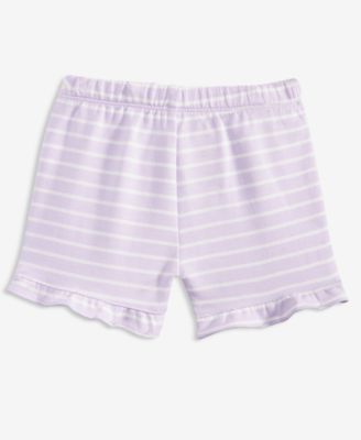 Toddler Girls' 2T-4T Mix and Match French Terry Simple Stripe Shorts
