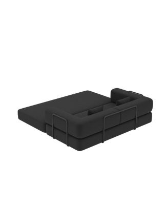 Convertible Sleeper Sofa Bed with Pillow, Corduroy Folding Mattress Couch