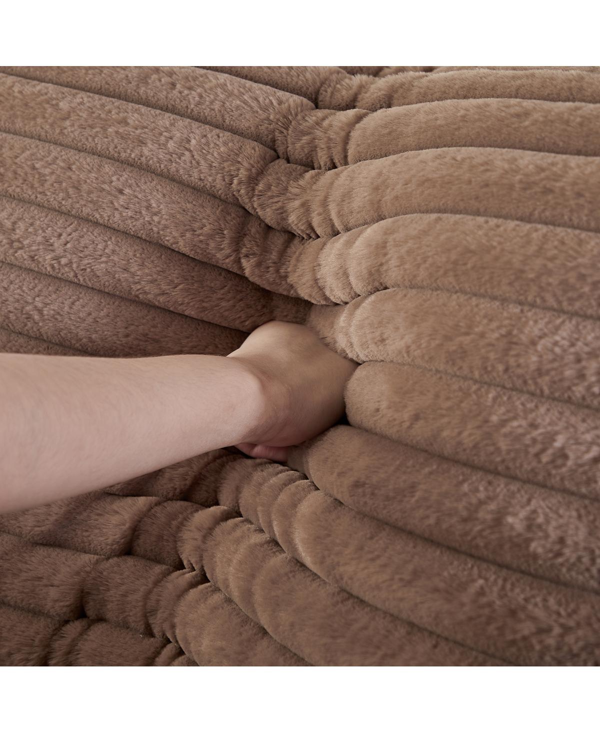 Streamdale Furniture Corduroy Sponge Single Sofa, No Assembly Required, Modern Sleeper Chair