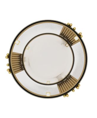 Modern End Table with Gold Finish