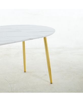 Extendable Dining/Office/Coffee Table, Metal Leg, MDF Top, 100-180cm